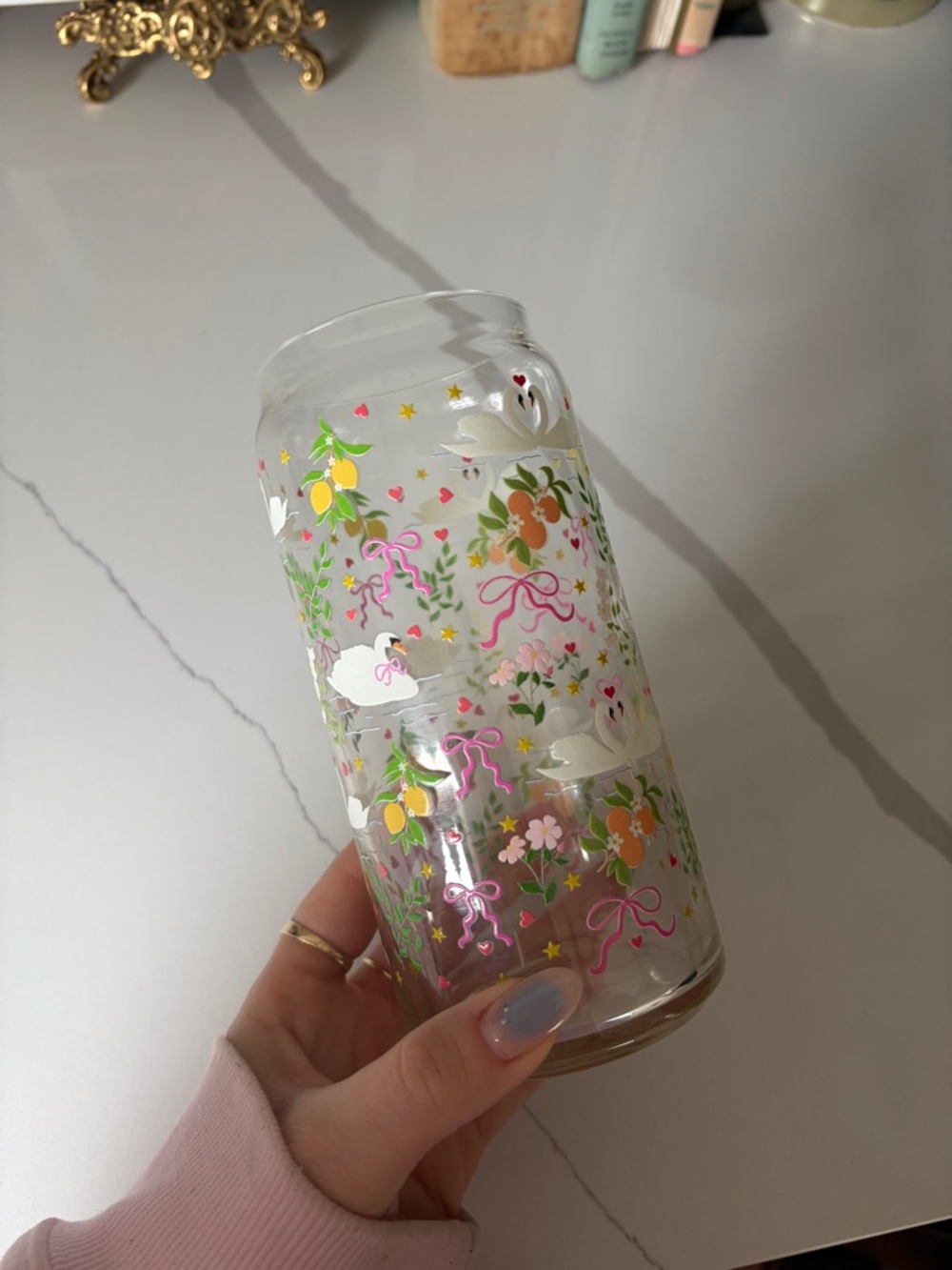 Hart and Flora Swan Lake Glass